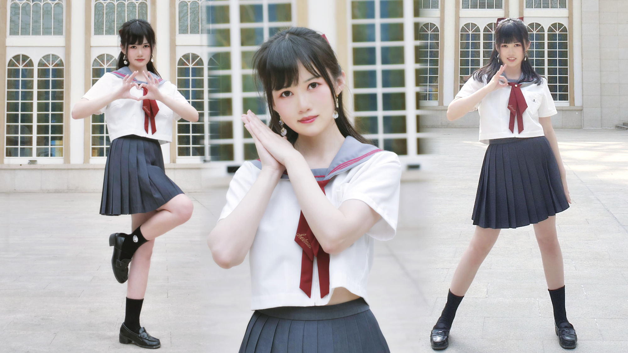 【阿熙】夺命高抬腿!制服少女活力翻跳青你2主题曲【YES!OK! 一起绽放】
